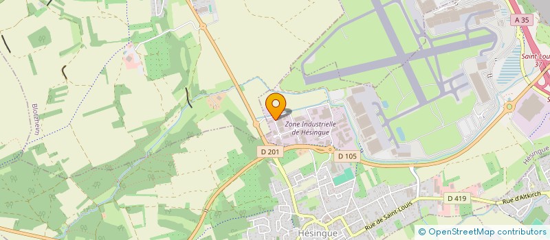 localisation de l'entreprise MENUISERIE BADER à HESINGUE