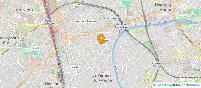 localisation de l'entreprise MENUISERIE BAFCOP FRERES  LE PERREUX-SUR-MARNE