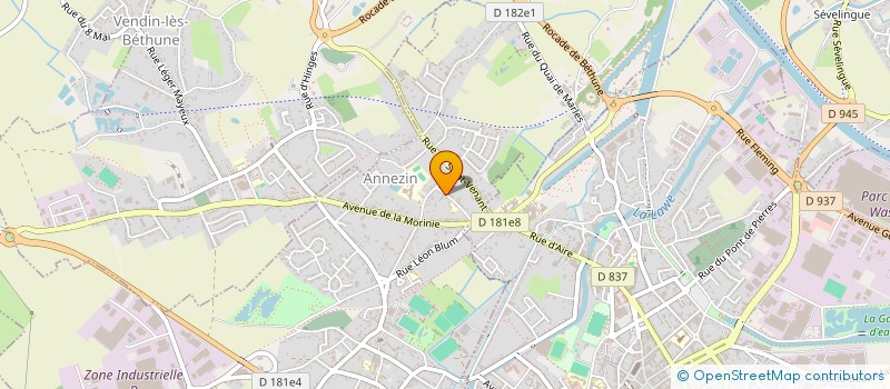 localisation de l'entreprise MENUISERIE BAR FRERES  ANNEZIN