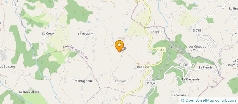 localisation de l'entreprise MENUISERIE BARCET  SAINT-DENIS-SUR-COISE