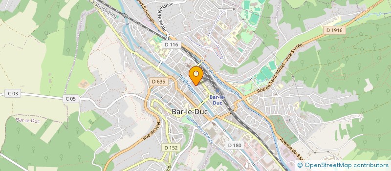 localisation de l'entreprise MENUISERIE BARROISE à BAR-LE-DUC