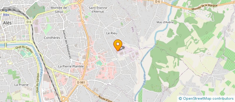 localisation de l'entreprise MENUISERIE BASTIDE ROURE à ALES