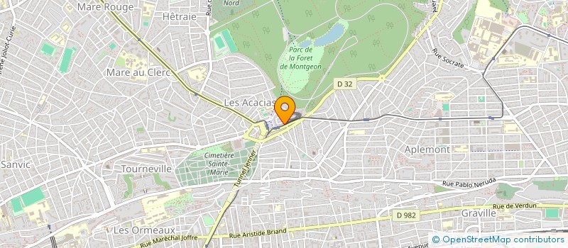 localisation de l'entreprise MENUISERIE BATOGE à LE HAVRE