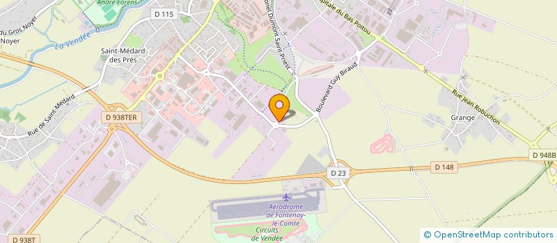 localisation de l'entreprise MENUISERIE BAUDRY HERVE à FONTENAY-LE-COMTE