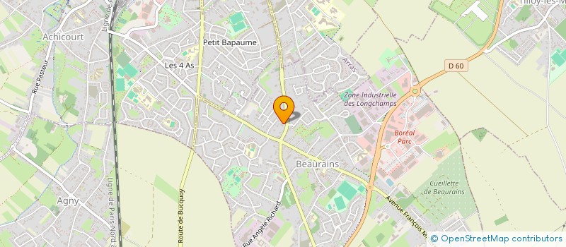 localisation de l'entreprise MENUISERIE BEAURINOISE  BEAURAINS