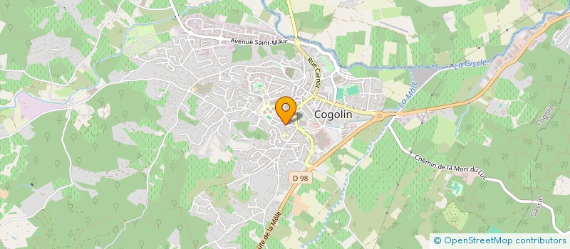 localisation de l'entreprise MENUISERIE BEAUSOLEIL  COGOLIN