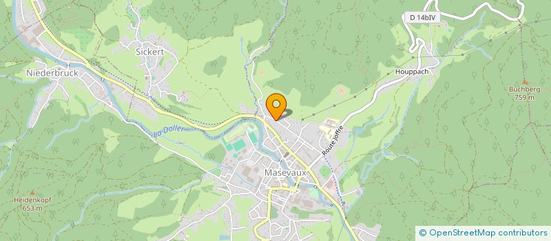 localisation de l'entreprise MENUISERIE BEHRA RENE à MASEVAUX-NIEDERBRUCK
