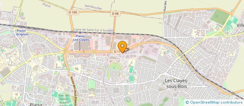 localisation de l'entreprise MENUISERIE BELLAN ET ASSOCIES  LES CLAYES-SOUS-BOIS