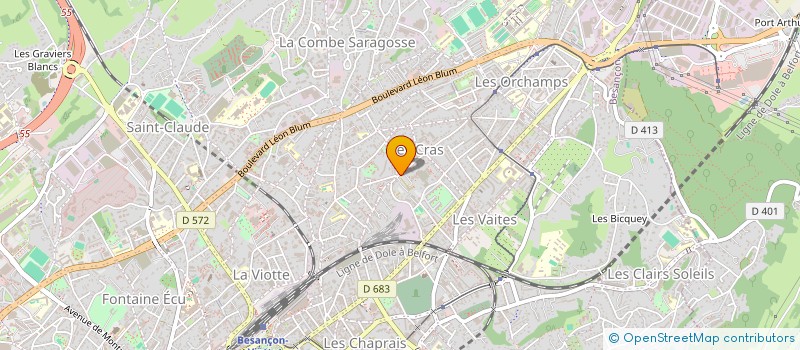 localisation de l'entreprise MENUISERIE BEM à BESANCON