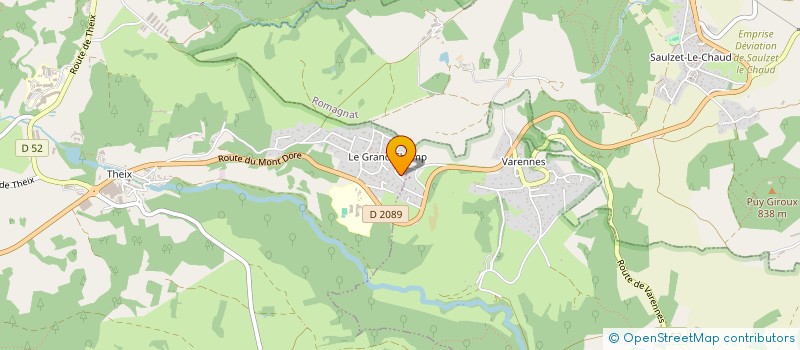 localisation de l'entreprise MENUISERIE BERNARD  SAINT-GENES-CHAMPANELLE