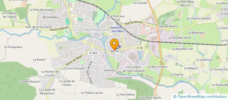 localisation de l'entreprise MENUISERIE BERREE à MONTFORT-SUR-MEU