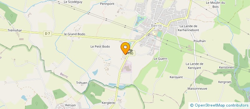 localisation de l'entreprise MENUISERIE BERRICOISE à BERRIC