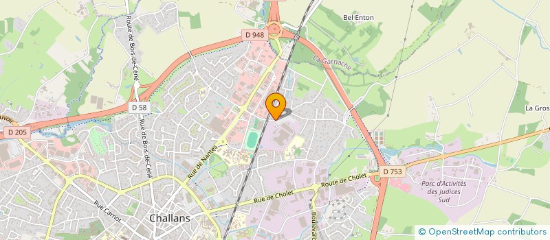 localisation de l'entreprise MENUISERIE BETHUYS à CHALLANS