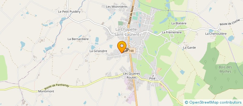 localisation de l'entreprise MENUISERIE BLAIS  LA CHAPELLE-SAINT-LAURENT