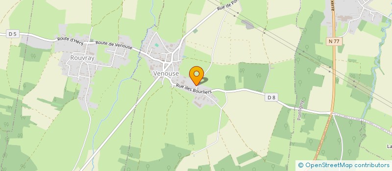 localisation de l'entreprise MENUISERIE BLB SAS à VENOUSE