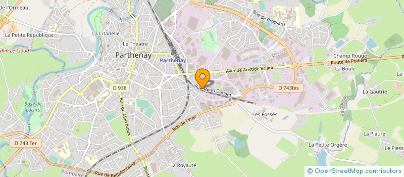 localisation de l'entreprise MENUISERIE BODIN  PARTHENAY