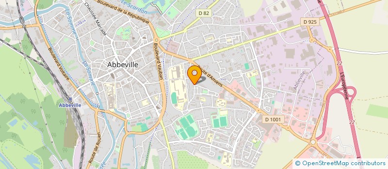 localisation de l'entreprise MENUISERIE BOIS AGENCEMENT  ABBEVILLE