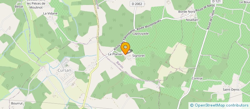 localisation de l'entreprise MENUISERIE BOIS BARONNAISE  BARON