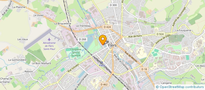 localisation de l'entreprise MENUISERIE BOIS CONCEPT à FLERS