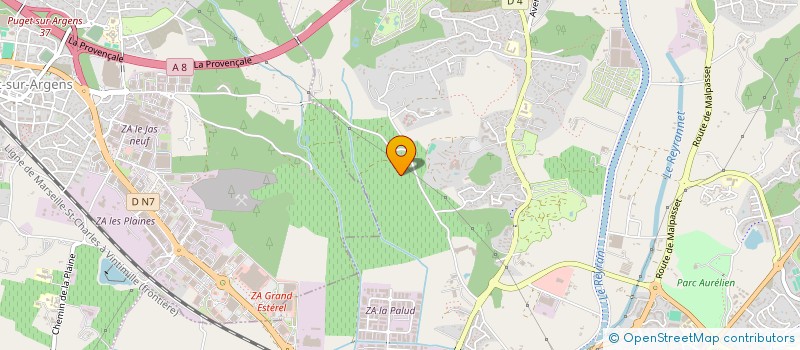 localisation de l'entreprise MENUISERIE BOIS D AZUR à FREJUS