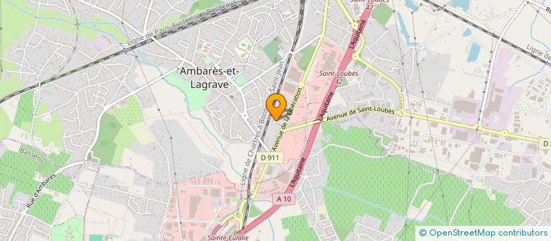 localisation de l'entreprise MENUISERIE BOIS SERVICE 33 à AMBARES-ET-LAGRAVE