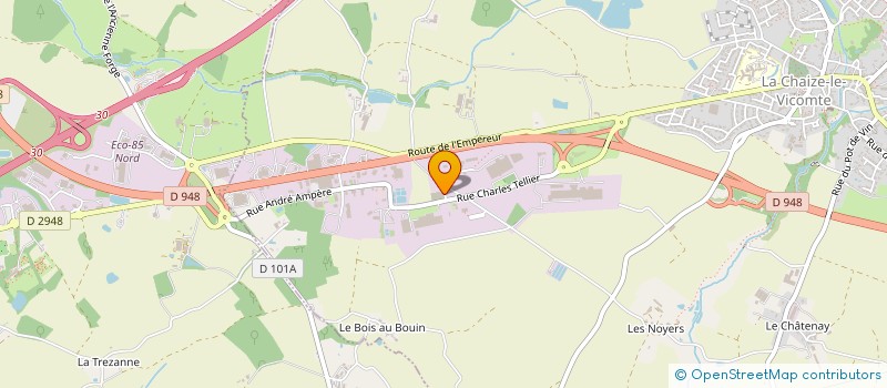 localisation de l'entreprise MENUISERIE BONNAUDET à LA CHAIZE-LE-VICOMTE