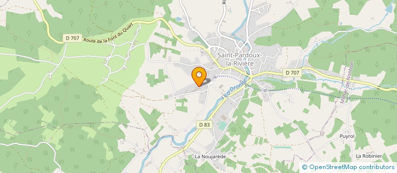 localisation de l'entreprise MENUISERIE BOUCHAUD  SAINT-PARDOUX-LA-RIVIERE