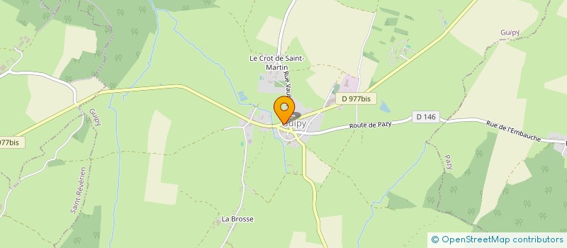 localisation de l'entreprise MENUISERIE BRADE à GUIPY
