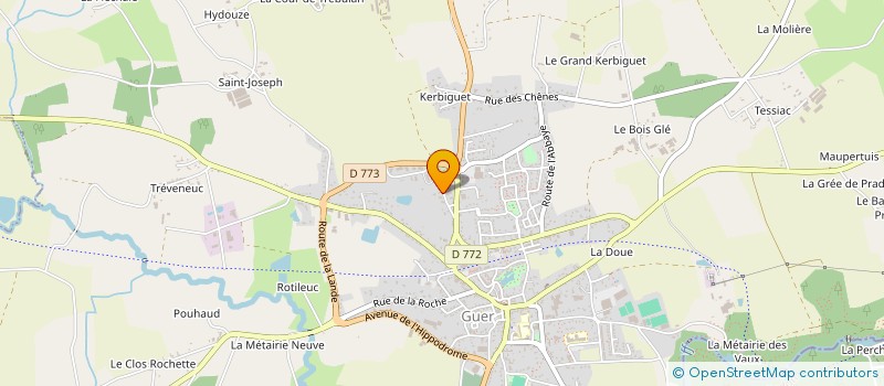 localisation de l'entreprise MENUISERIE BRIERE  GUER