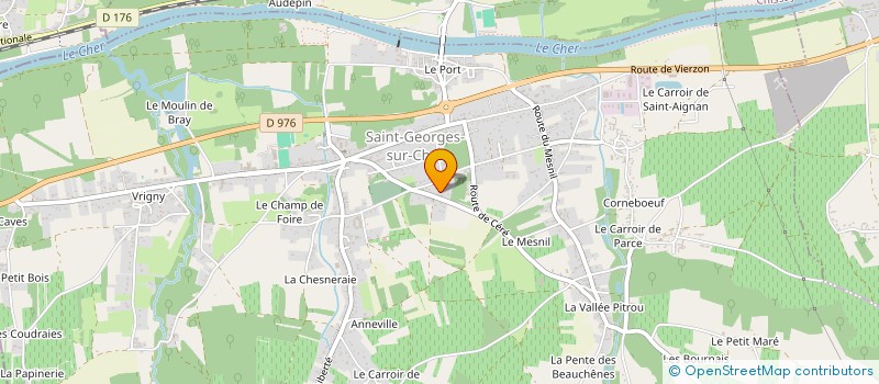 localisation de l'entreprise MENUISERIE BROEDERS-BOILEAU  SAINT GEORGES SUR CHER