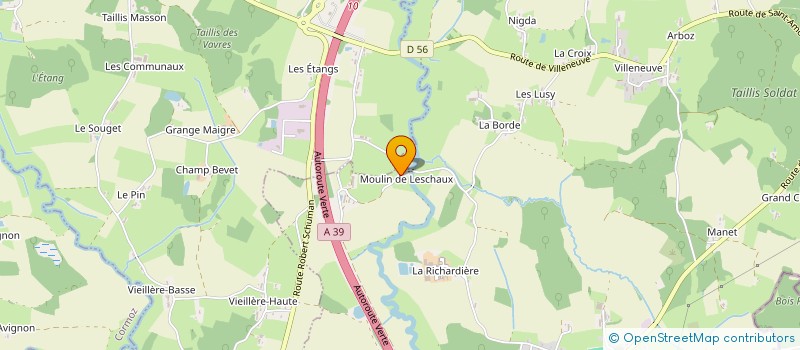 localisation de l'entreprise MENUISERIE BUARD à DOMSURE
