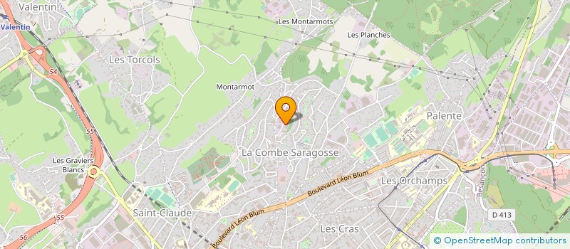localisation de l'entreprise MENUISERIE BUSSARD MAURICE à BESANCON