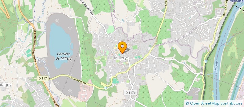 localisation de l'entreprise MENUISERIE BUTET  MILLERY