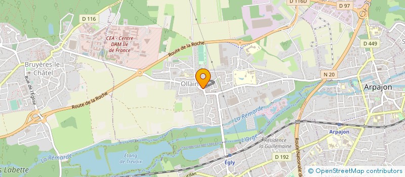 localisation de l'entreprise MENUISERIE CABRIDENC ARNOULT à OLLAINVILLE