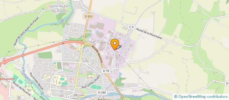localisation de l'entreprise MENUISERIE CADEAU à SEGRE-EN-ANJOU BLEU