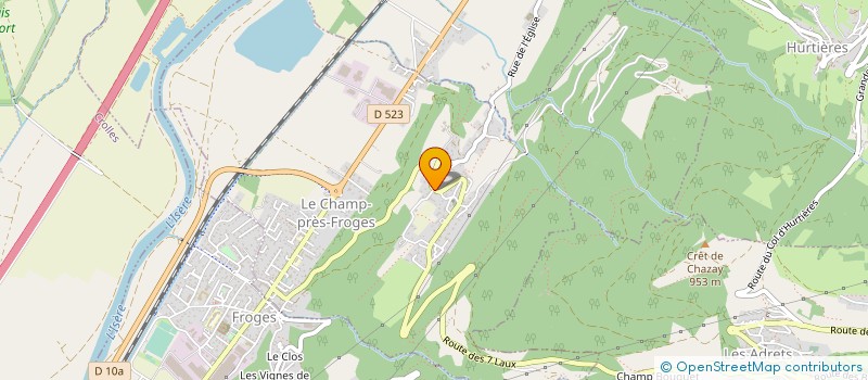 localisation de l'entreprise MENUISERIE CALVANO  LE CHAMP-PRES-FROGES