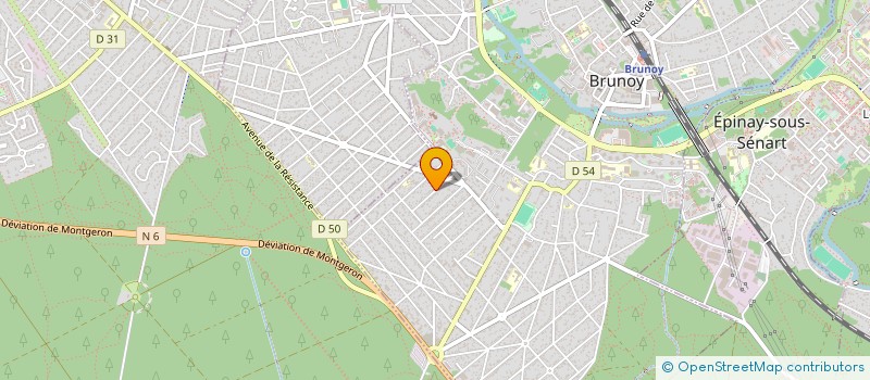 localisation de l'entreprise MENUISERIE CALVAO  BRUNOY