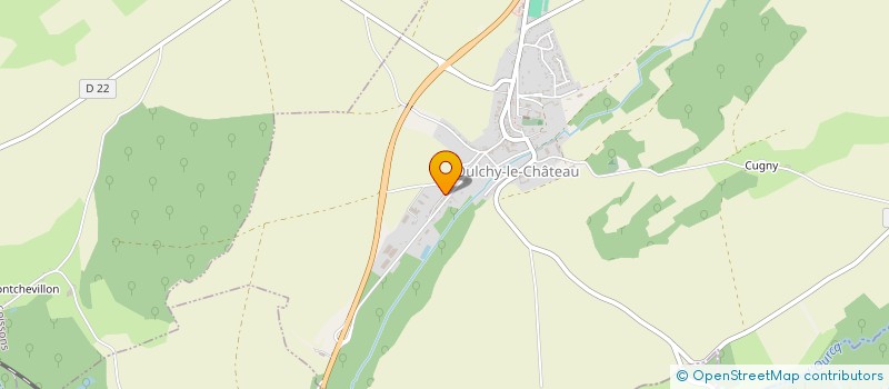 localisation de l'entreprise MENUISERIE CAVILLON à OULCHY-LE-CHATEAU