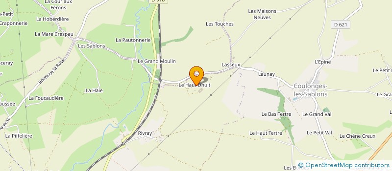 localisation de l'entreprise MENUISERIE CAVORY à SABLONS-SUR-HUISNE