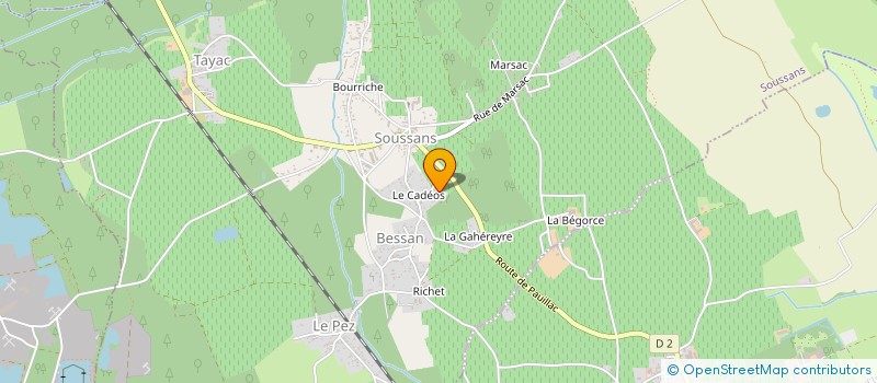 localisation de l'entreprise MENUISERIE CF  SOUSSANS