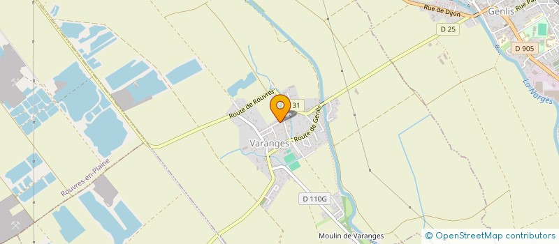 localisation de l'entreprise MENUISERIE CHAMBRETTE-AUBRIOT  VARANGES