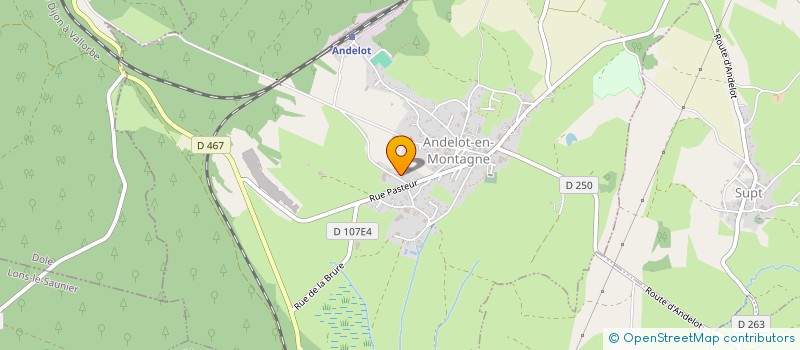 localisation de l'entreprise MENUISERIE CHARPENTE ANGONNET à ANDELOT-EN-MONTAGNE