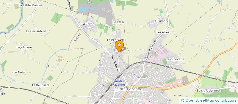 localisation de l'entreprise MENUISERIE CHARPENTE BONNEAU  SAINTE-PAZANNE