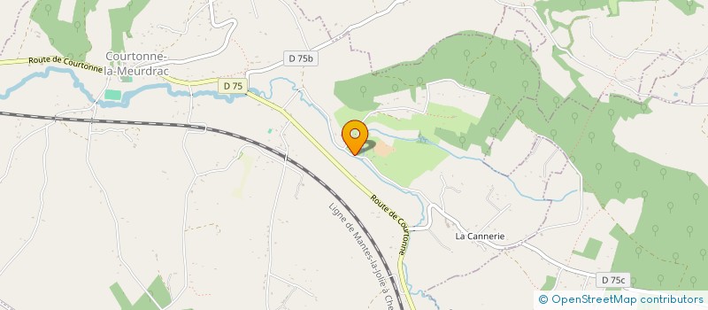 localisation de l'entreprise MENUISERIE & CHARPENTE DELARUE FRANCOIS  COURTONNE-LA-MEURDRAC