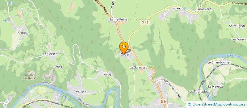 localisation de l'entreprise MENUISERIE CHARPENTE ESCALIERS MEUBLES RETOURNACOIS  RETOURNAC