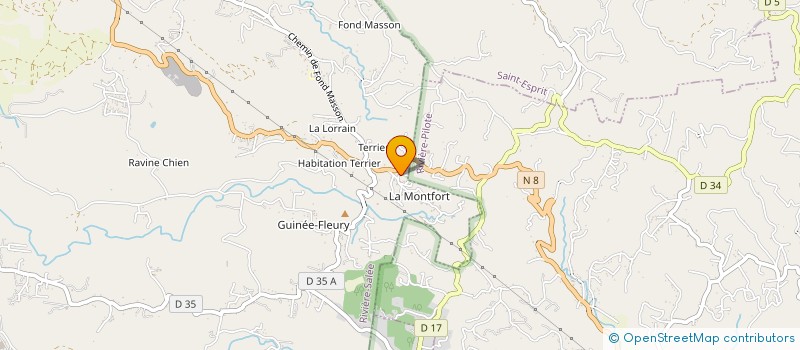 localisation de l'entreprise MENUISERIE CHARPENTE SERVICES  RIVIERE-SALEE