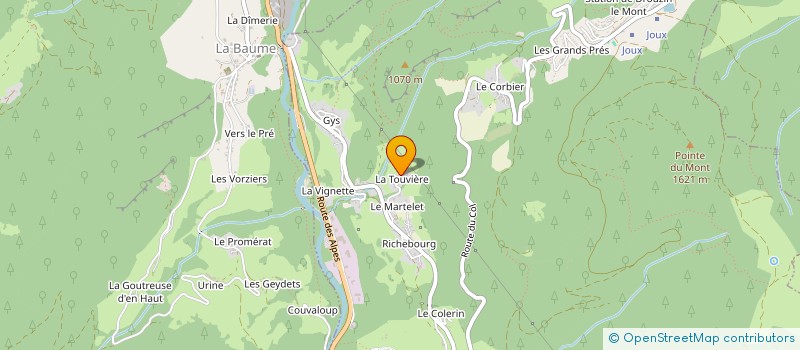 localisation de l'entreprise MENUISERIE CHARPENTE VULLIEZ ET FILS à LE BIOT