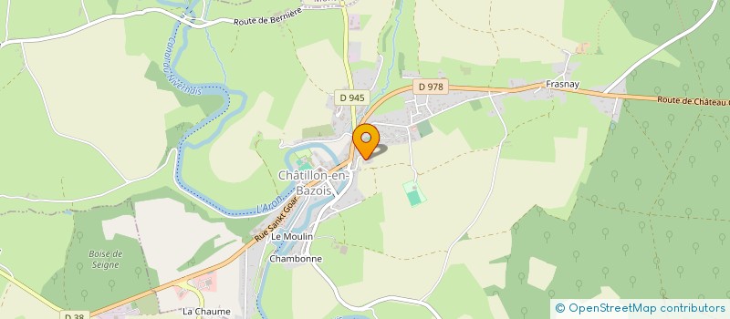 localisation de l'entreprise MENUISERIE CHATILLONNAISE à CHATILLON-EN-BAZOIS