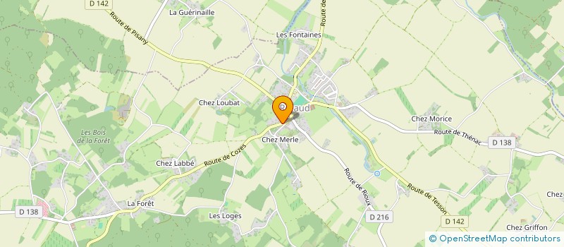 localisation de l'entreprise MENUISERIE CHAUVET à RETAUD