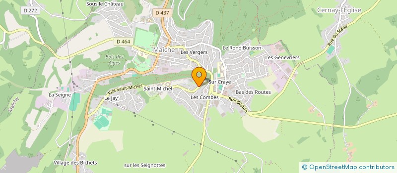 localisation de l'entreprise MENUISERIE CHRISTIAN BOUQUET  MAICHE